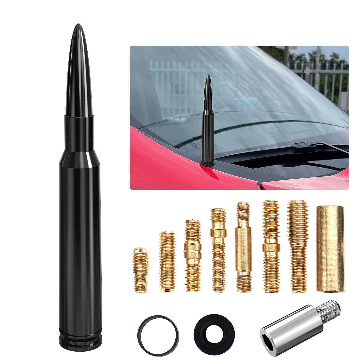 Car Truck Bullet Antenna for GM Chevy Silverado 1500 2500 3500 HD