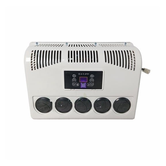Car Truck Caravan Electric Parking Air Conditioner, 12V Split Air Conditioning 24V For RV Tractors Motorhome Camper Van ,Compact Design