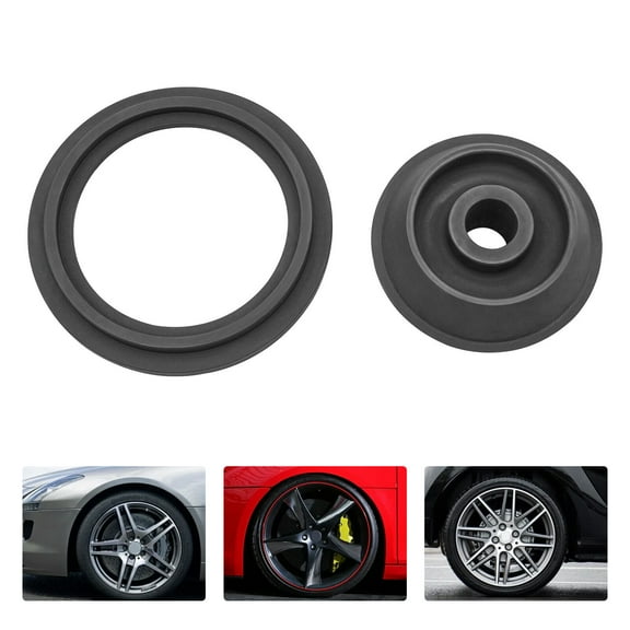 For Car Truck Caravan SUV Wheel Balancer Cone 36mm Universal Wheel Balancer Adapter Cone Set Cast Iron Wheel Balancer Adapter Cone for 1.77" to 5.39" Hub Bore, 6.77 x 2.6in, Black