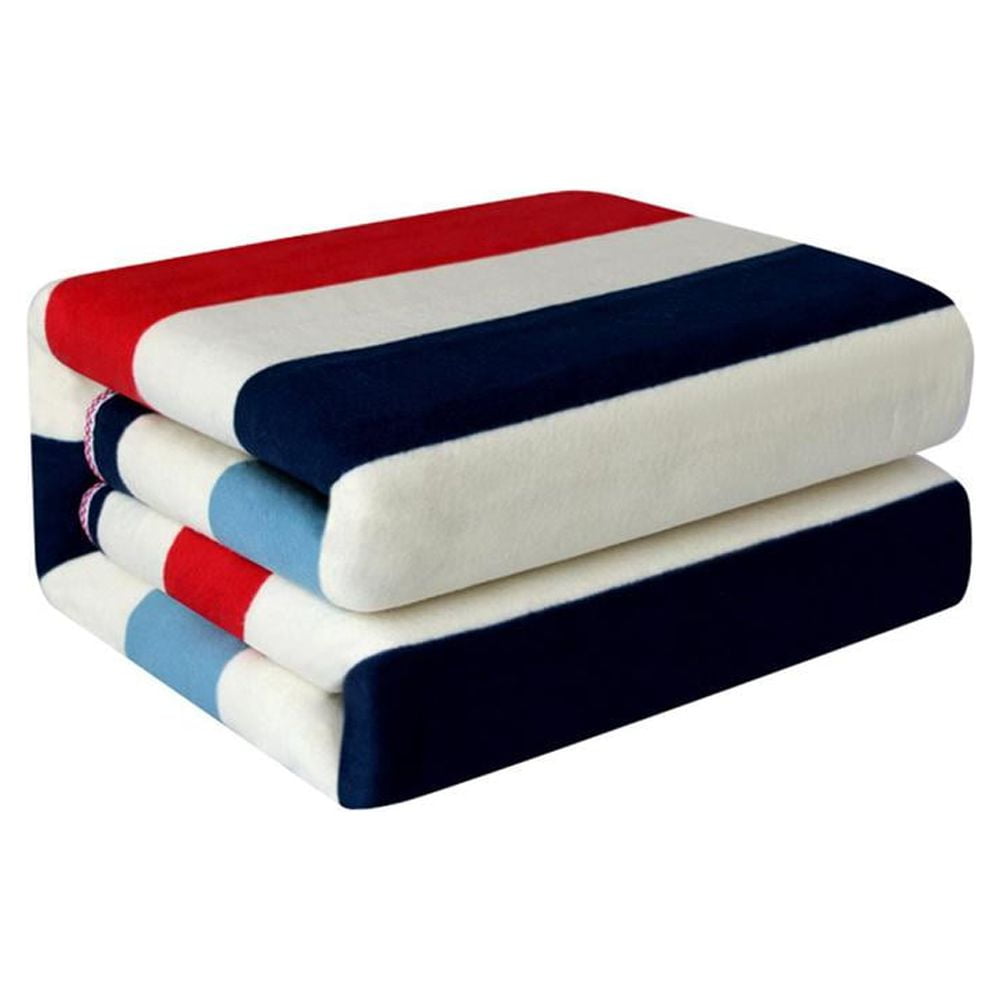 Stalwart 12V Heated Car Blanket Polar Fleece Travel Throw for Truck and RV Black White Walmart