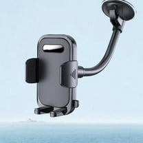 Car Truck Phone Mount Holder With Gooseneck Long Arm, Windshield Window Mobile Holders W/Industrial-Strength Suction Cup, Anti-Shake Stabilizer Compatible All Cell Phones