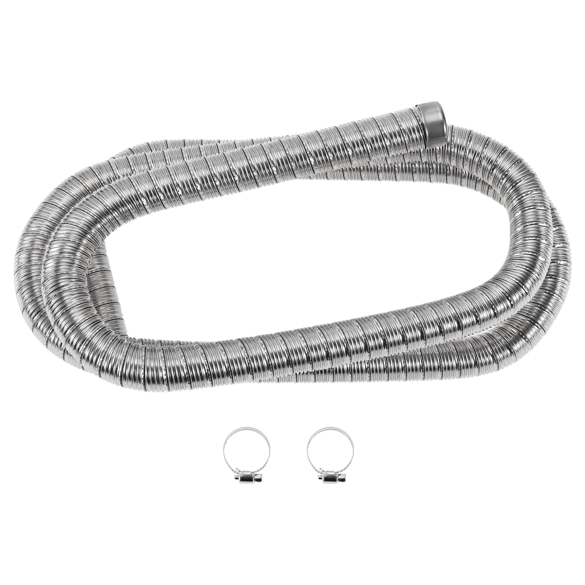 Car Truck RV Bus Van Boat Car Heater Exhaust Pipe Air Diesel Heater Exhaust Hose Clamp 1 Set 1.06" OD 0.94" ID 78.74" Length Stainless Steel
