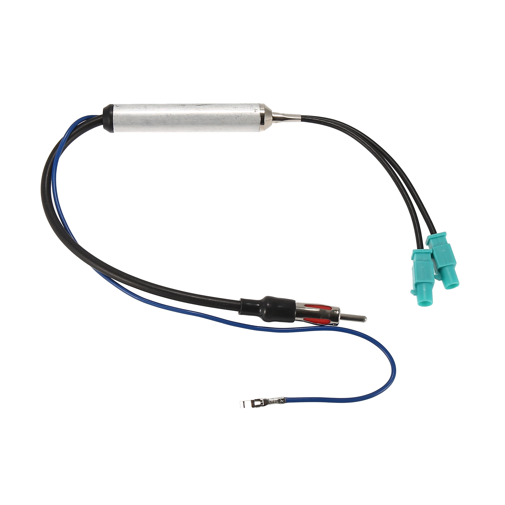 Dual Radio Antenna Adapter Converter FM Cable with Amplifier for Volvo XC90  / VW Skoda /Golf /MK5 /MK6 / Passat B6 / B7 / Tiguan - AliExpress