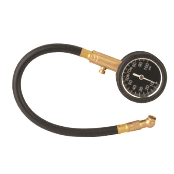 Car Truck Tire Pressure Gauges Air Meter Tester Braided Hoses 0-60PSI Part