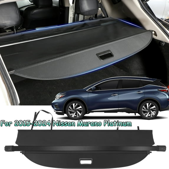 Car Trunk Cargo Cover For Nissan Murano 2015-2024 Security Shield Shade Retractable