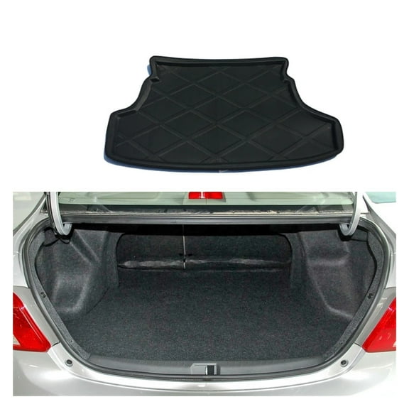 Car Trunk Mat, Cargo Pad Liner Cover Carpet Compatible for Toyota Belta Vios XP90 YarisSedan Limo2006-2016 Luggage Waterproof Accessories