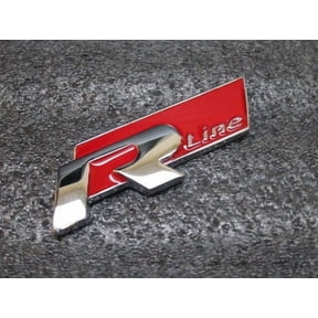 Car Trunk Metal Rline R-LINE Emblem Badge Sticker For VW CC GTI Passat