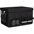 thumbnail image 1 of Car Trunk Organizer, 52L Collapsible Car Storage Waterproof Trunk Organizer with Lid & Handle, Multi Compartment Oxford Cargo Groceries Storage for Trucks SUVs Sedans, 1 of 6