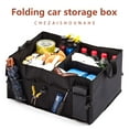 thumbnail image 1 of Car Trunk Organizer 56x40x26cm Foldable Storage Box, 600D Oxford Fabric Multi Compartment Collapsible, Tool Grocery Cargo Container, SUV Sedan Boot Space Saver with Handles, 1 of 9