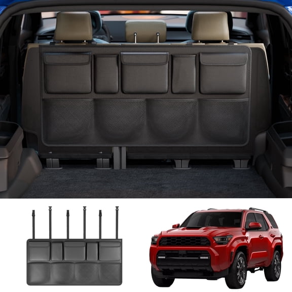 Bomely 9 Pocket Trunk Backseat Organizer, Fits Toyota 4Runner 10-26 5-Seat, Large Hanging Storage Bag