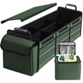 thumbnail image 1 of Car Trunk Organizer,Heavy Duty Collapsible Car Trunk Storage Organizer, with Insulated Leakproof Cooler Bag Car Cargo Trunk Organizer with Lid, 3 Compartments, with Straps For Car Suv/Jeep/Sedan, 1 of 7