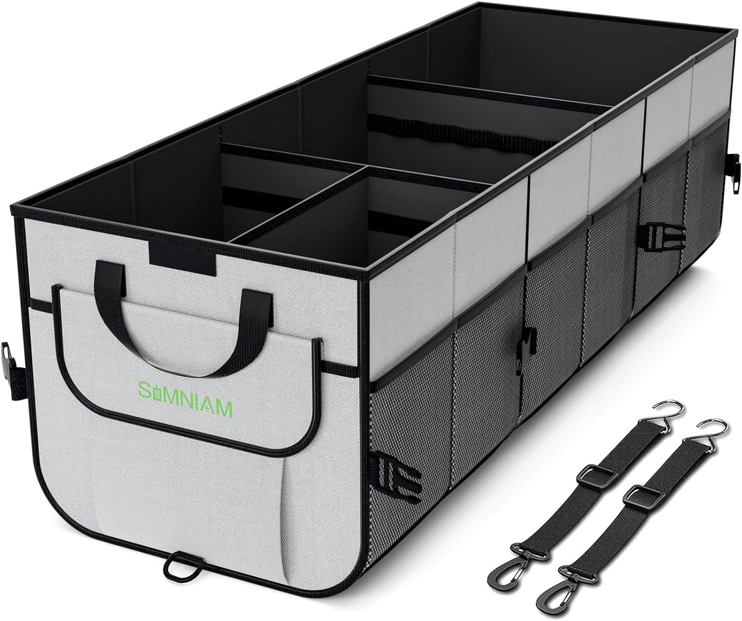 Car Trunk Organizer with Insulated Grocery Bag- 110L High Capacity Car ...