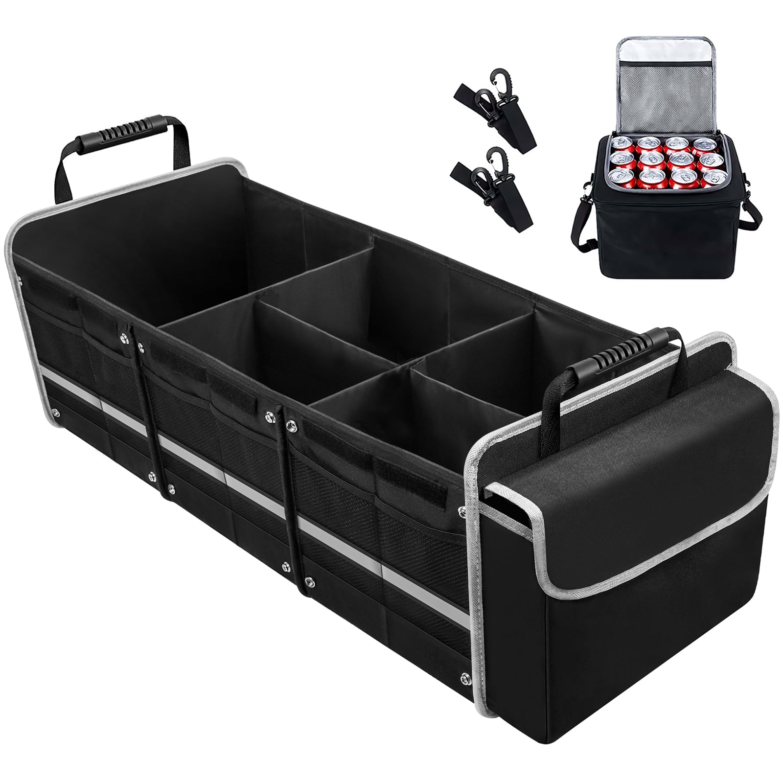 Trobo Trunk Organizer, Multipurpose Collapsible Car Storage Box With Insulated  Cooler Compartments, X-Large Leak-proof Auto Grocery Bag Holder For Hot Or Cold  Food, Truck, Van, SUV, Travel Accessories 