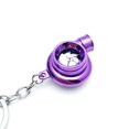 thumbnail image 1 of Car Turbo Keychain, Creative Metal Spinning Turbocharger Key Fob, Universal Vehicle Part Keychain Key Ring Decoration - Purple, 1 of 5