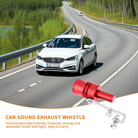 Car Turbo Sound Universal Aluminum Car Turbo Whistle Muffler Pipe Whistle Car Rumbler