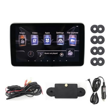 Car Tv, 10 Inch Car Headrest Monitor Display IPS Screen Link HD 1080P Video WiFi/Bluetooth/USB/SD/HDMI Multimedia Player Tough