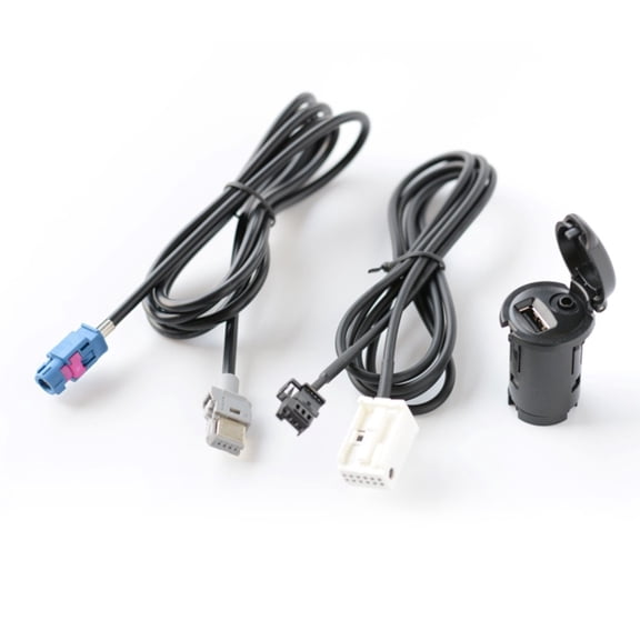 Car USB+AUX Socket Base Dash Mount for RCC Host Cable Adapter For 207