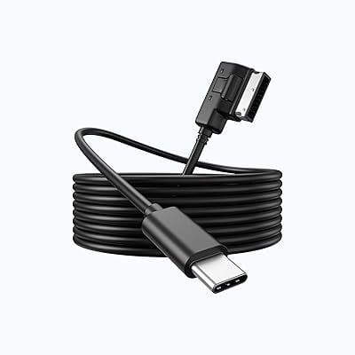Car USB-C to AMI MDI Charging Cable, Type-C to Media Interface Adapter Cord for Cars, 90-Degree Right Angle Car Charger Cable