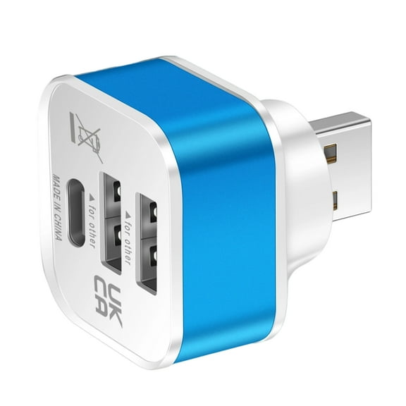 Car USB Charging Extender 3 Port Extended USB Splitter Extender Accessories For Smartphone Tablets Laptops Travel