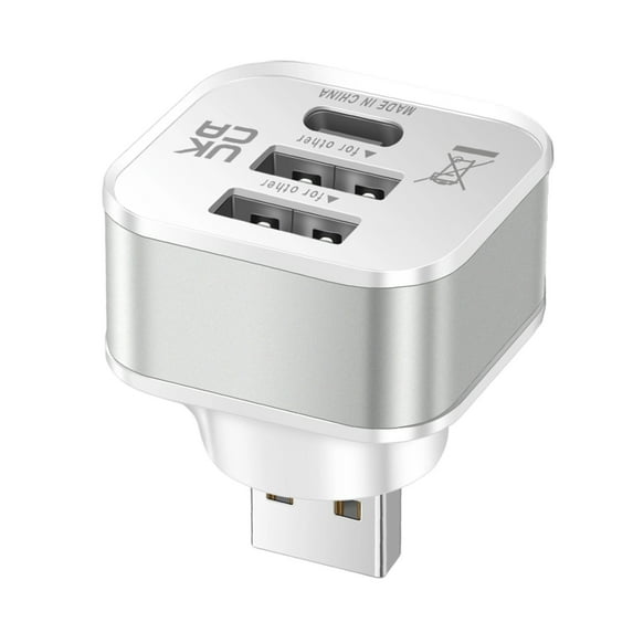 Car USB Charging Extender 3 Port Extended USB Splitter Extender Accessories For Smartphone Tablets Laptops Travel