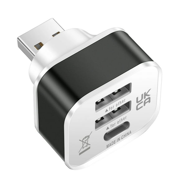 Car USB Charging Extender 3 Port Extended USB Splitter Extender Accessories For Smartphone Tablets Laptops Travel