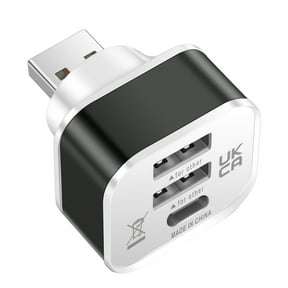 Car USB Charging Extender 3 Port Extended USB Splitter Extender Accessories For Smartphone Tablets Laptops Travel