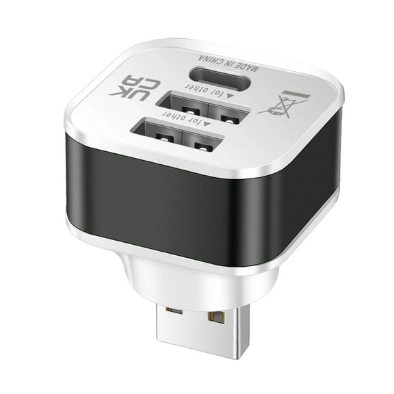 Car USB Charging Extender 3 Port Extended USB Splitter Extender Accessories For Smartphone Tablets Laptops Travel
