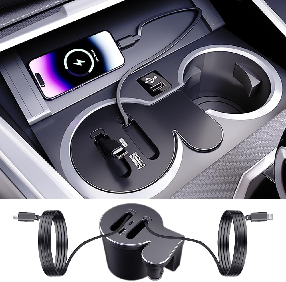 car charger without cigarette lighter Car-Truck Charger Dual USB Port Cigarette Lighter adapter for Smartphone  (Black)