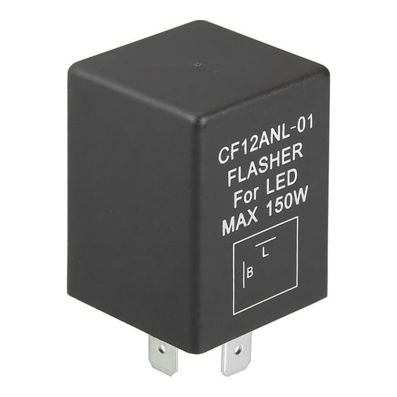 Car Unique Bargains Electronic LED Flasher Relay Fix CF12 2 Pin LED Turn Signal Light Blink Flash for Motorcycle