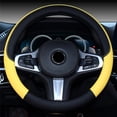 thumbnail image 1 of Car Universal 38Cm Steering Wheel Cover, Auto Interior Leather Protective Cover With Non - Slip Grip, Suitable For Most Cars As Season - Less Vehicle Accessories, 1 of 3