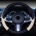 thumbnail image 1 of Car Universal 38Cm Steering Wheel Cover, Leather Protective Cover With Anti - Slip Design, Suitable For Most Cars As Interior Decoration And Car Accessories, 1 of 3