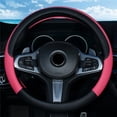 thumbnail image 1 of Car Universal 38Cm Steering Wheel Covers, Auto Interior Leather Protective Cover With Non - Slip Grip, Four - Season Universal Steering Wheel Cover For Most Cars，Car Interior, 1 of 3