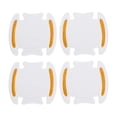 thumbnail image 1 of Car Universal Car Door Handle Cup Cover Anti-scratch Protection Film Reflective Stickers White Yellow 4 Pcs, 1 of 6