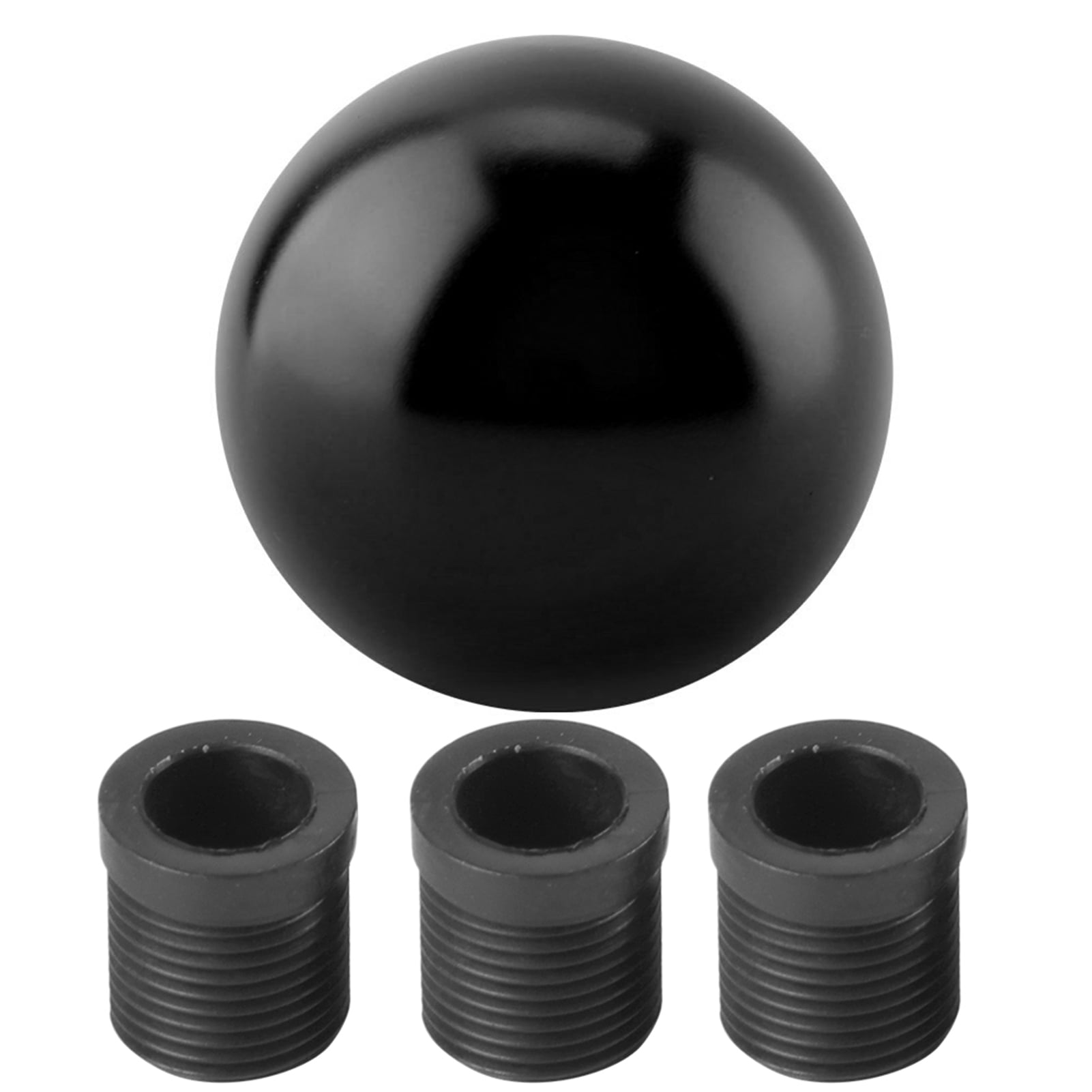 Car Universal Manual Knob Gear Shift Head Round Ball Shape (Black