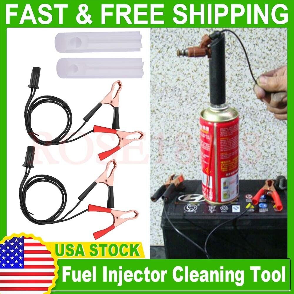 Car Universal Vehicles Fuel Injector Flush Cleaner Adapter DIY Kit ...