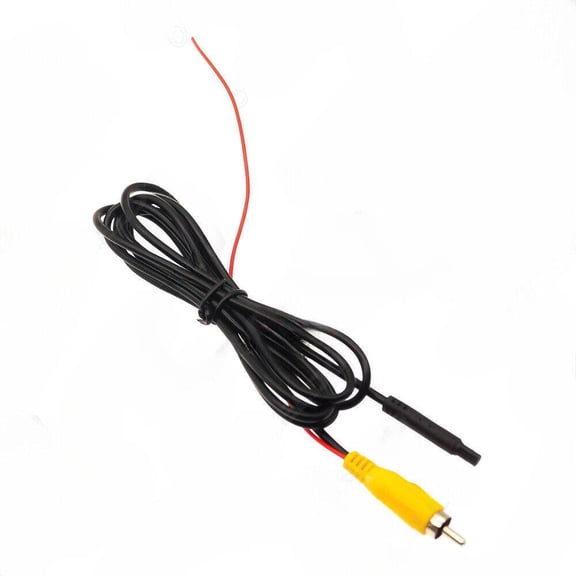 Car Universal rearview reversing camera 4-pin modification cable, car mounted 4pin female to RCA male 1.5 meter conversion cable