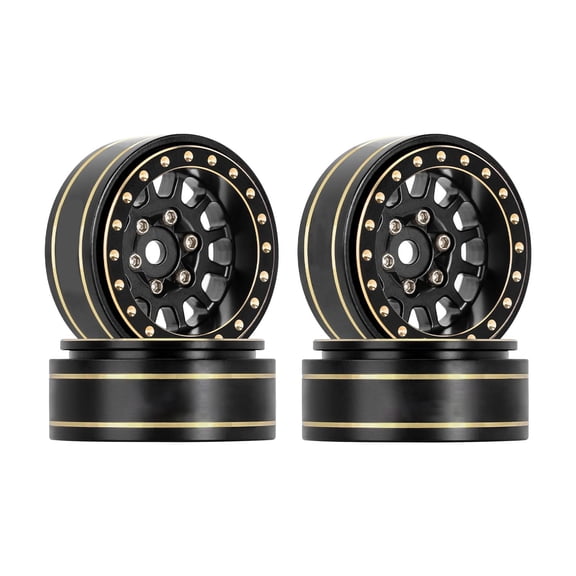 Car Upgrade Accessories Beadlock Rims 12-Spoke Wheels for 1/18 TRX4M 1/24 SCX24 Crawler Beadlock Wheel