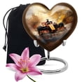 thumbnail image 1 of Car Urns For Ashes - Adult Cremation Urns For Funeral - Large Heart Cremation Urns - 8 Inch - Heart Urns For Adults Men - Heart Decorative Urn - Human Remains Urn - Funeral For Adult, Unique Urn, 1 of 1