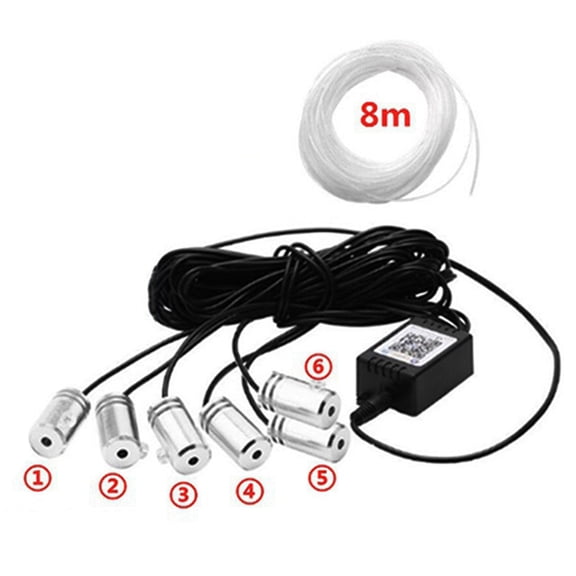 Car Use RGB LED Fiber Optic Star Ceiling Light APP Remote Colorful Sound Control Music Mode Light