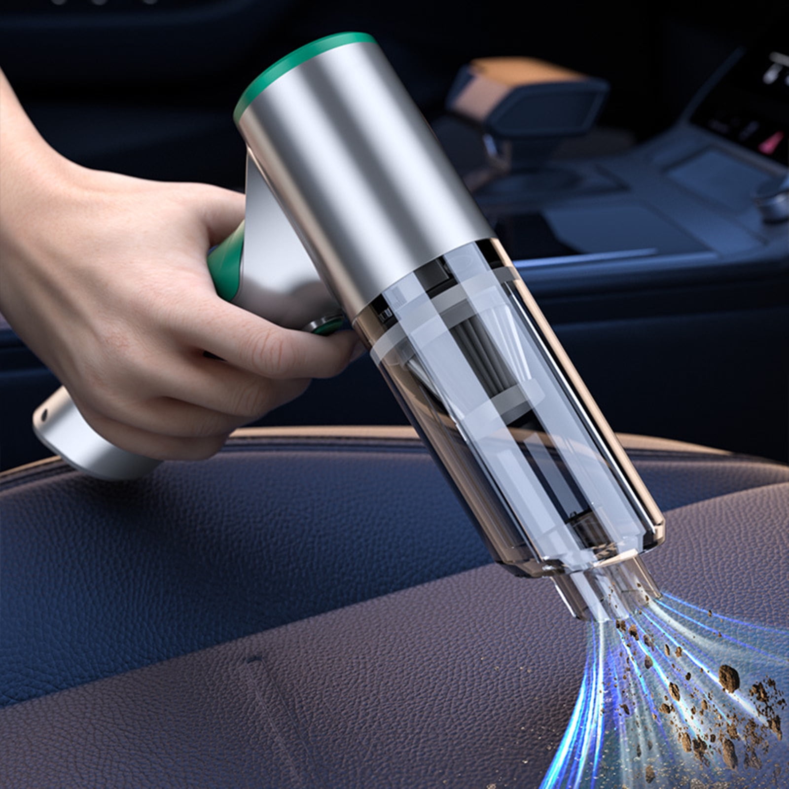 Car Vacuum Cleaner, 14000Pa Powerful Suction, 6000mAh Battery, Wireless Handheld, 3-in-1 Blowing & Vacuuming, Lightweight, with Multiple Nozzles