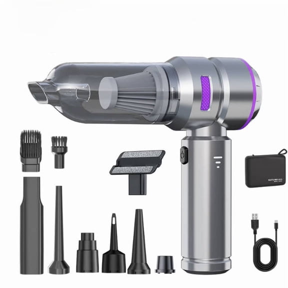 Car Vacuum Cleaner,22000PA High Power Mini Vacuum Cleaner,Rechargeable Handheld Vacuum,Portable Cordless Compressed Air Duster Air Blower for Car Home