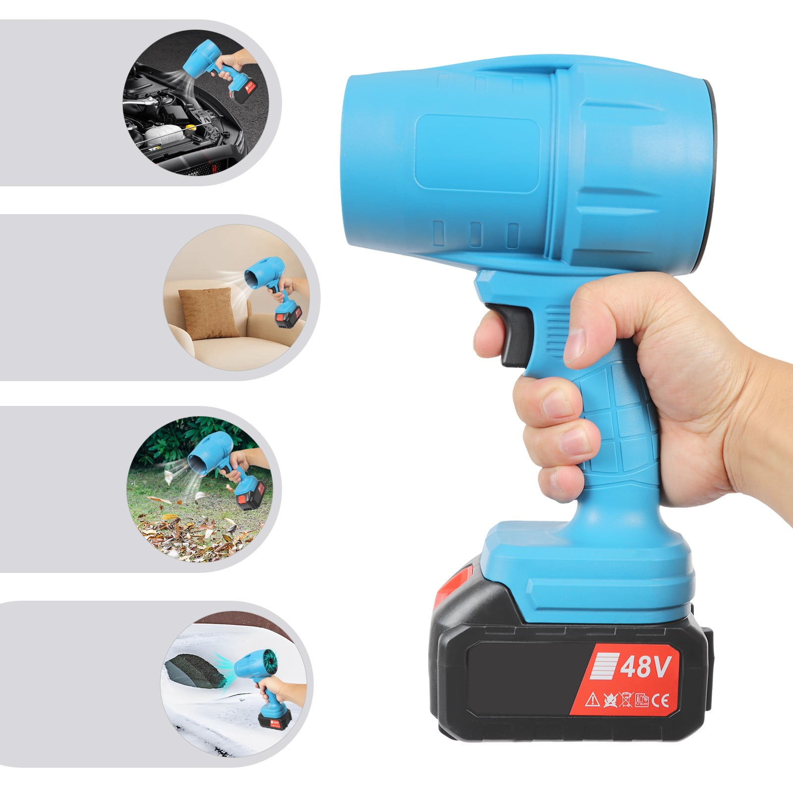 Car Vacuum Cleaner Air Blower Wireless Handheld Rechargeable Mini 28000RPM 200W