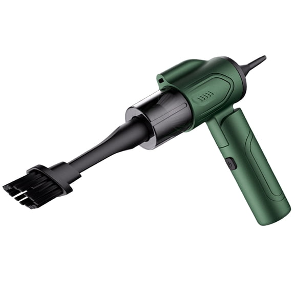 Portable Cordless Vacuum Cleaner for Home Use ABS Material Dark Green Color Lightweight