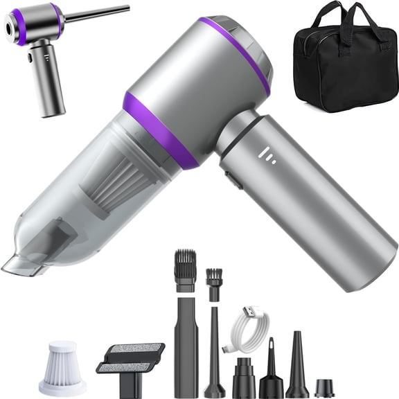 Car Vacuum Cleaner High Power 20000Pa Cordless Handheld Mini Vacuum & Air Duster for Car & Desk, Home, Office & Camping, Ideal Gift for Men & Women, 6000mAh Battery