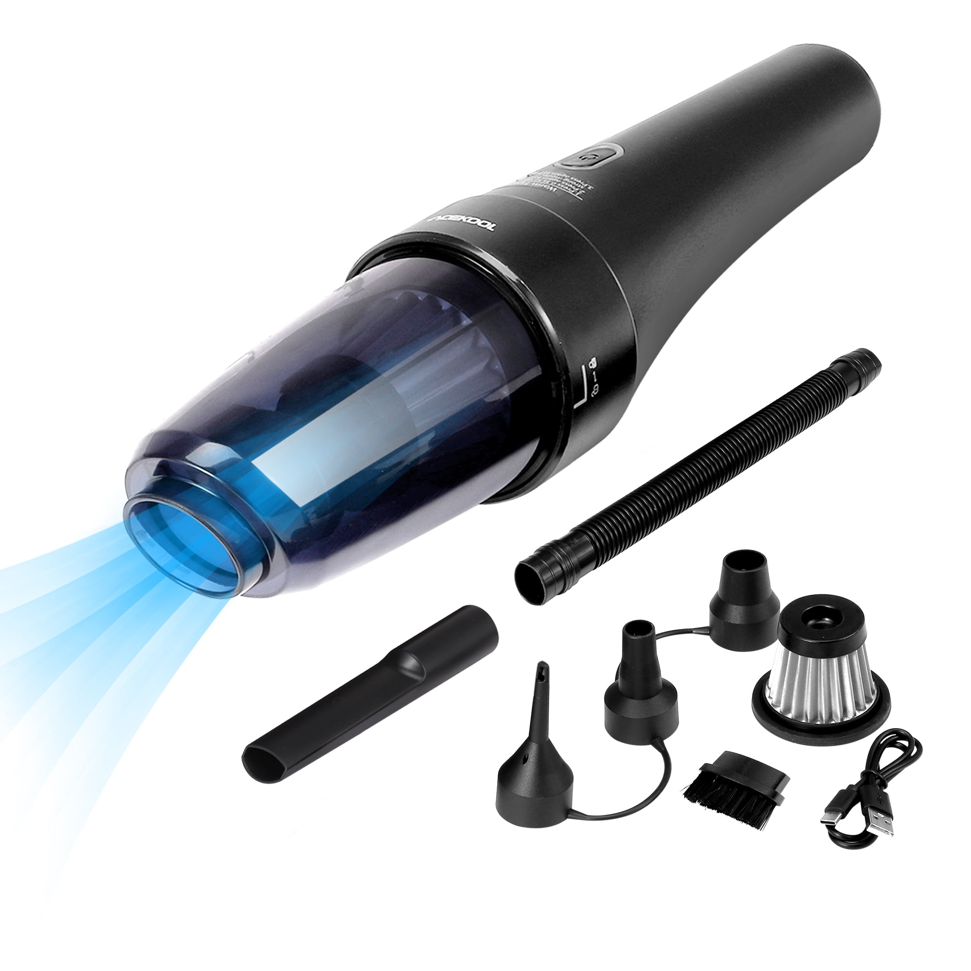 Car Vacuum Cleaner Portable Mini Cordless Rechargeable Vacuum 8500Pa