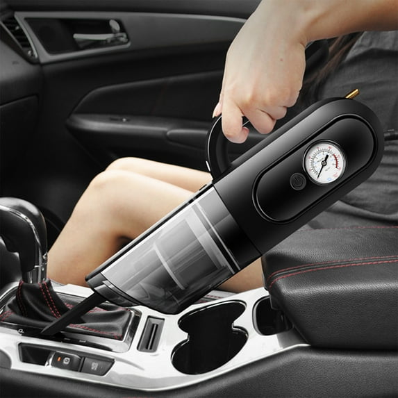 Car Vacuum Handheld Cleaner,Tire Inflator for Car,12V Compressor with Led Light,4 In 1 Portable Vacuum Cleaner with Pump Save 50% off