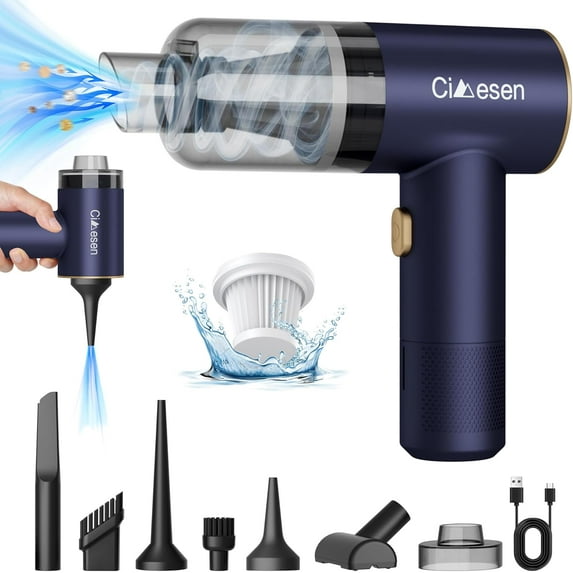 Car Vacuum Portable 4 in 1 Vacuum Cleaner 12000Pa Mini Handheld Vacuum ...