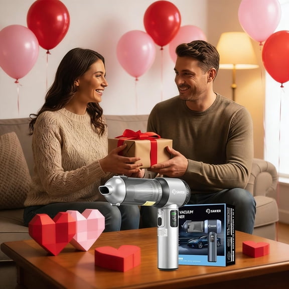 Car Vacuum Portable Cordless 20000Pa Suction Power 4 in 1 Handheld Vacuum&Air Duster with LED Light Type-C Charge Portable Mini Vacuums for Car, Home, Office, Pet HL157 Silver