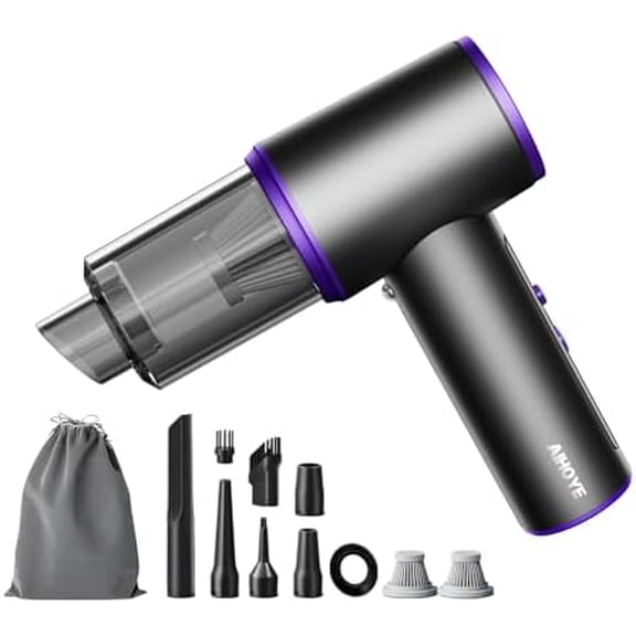 Car Vacuum Portable Cordless, 22000PA High Power Mini Vacuum Cleaner with Brushless Motor, 4-in-1 Handheld Vacuum Cleaner & Air Duster for Car, Home, Office, Camping, Pet$$Vehicle Parts & Accessories