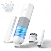 Car Vacuum Portable Cordless,3 in 1 Handheld Vacuum Cleaner &amp; Air Duster with 2 Suction Modes,Blowing &amp; Inflating Functions, Brushless Motor for Car,Office and Pet Hair Cleaning
